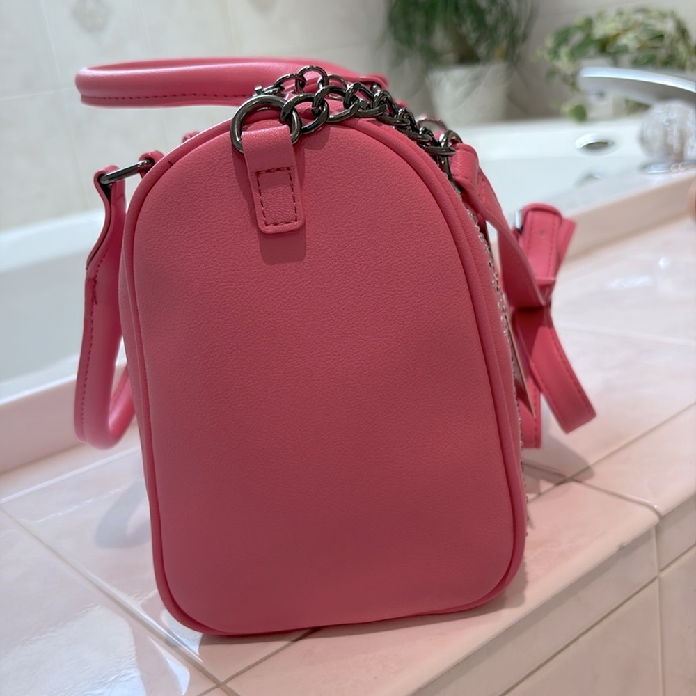 Juicy Couture Dazzle Satchel/Crossbody with Structured Design,Pink Lemonade. NWT - Picture 6 of 11